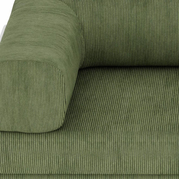 HomeRoots 94" Gray Chenille Modular Sleeper Sofa - Comfortable, Stylish, and Versatile for Any Space! 706810