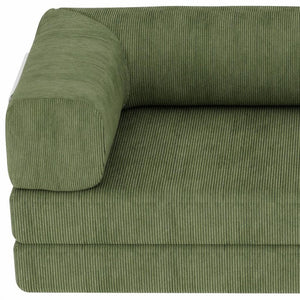 HomeRoots 94" Gray Chenille Modular Sleeper Sofa - Comfortable, Stylish, and Versatile for Any Space! 706810