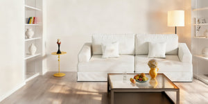 HomeRoots 93" Green Corduroy Modular Sleeper Sofa with Stainless Steel Accents & Cozy Toss Pillows for Comfort 706812