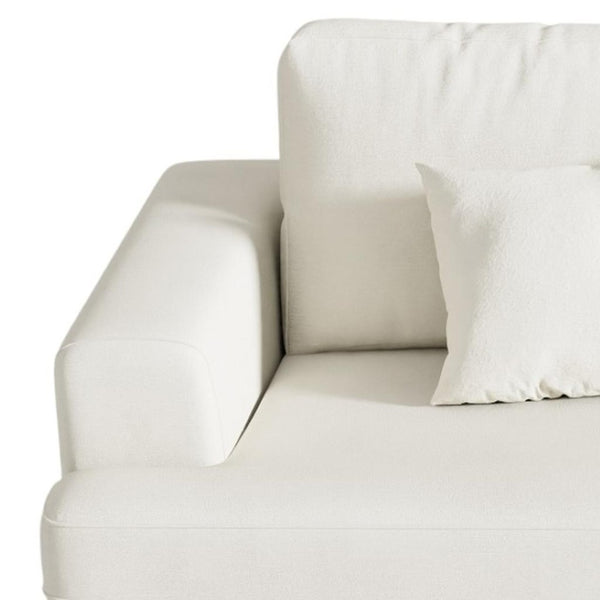 HomeRoots 93" Green Corduroy Modular Sleeper Sofa with Stainless Steel Accents & Cozy Toss Pillows for Comfort 706812