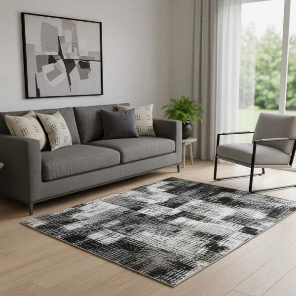 HomeRoots 8' Blush and Gray Striped Round Rug - Washable, UV-Protected, Stain-Resistant, Durable Design! 706822