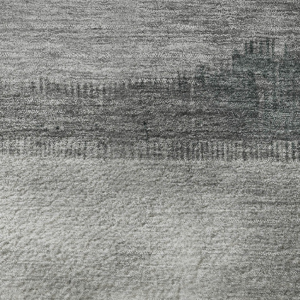 HomeRoots 9' X 12' Blush & Gray Striped Washable Area Rug - UV Protected, Stain-Resistant, Non-Slip Backing! 706824