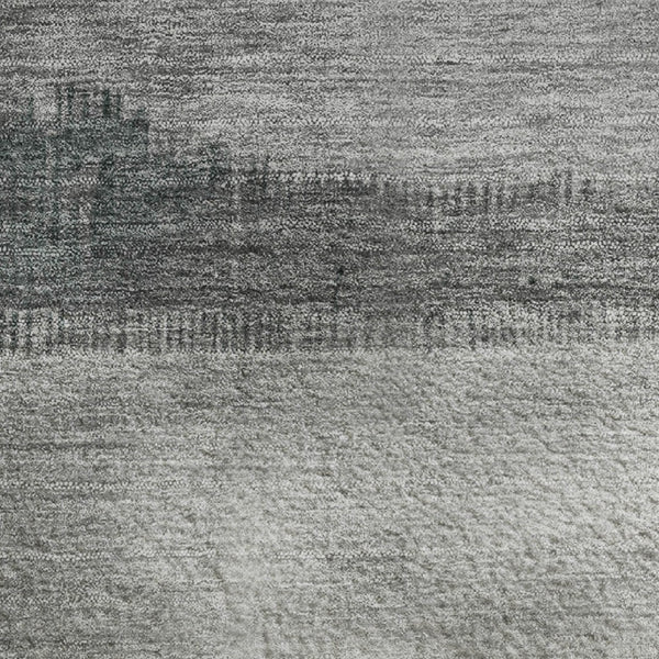 HomeRoots 9' X 12' Blush & Gray Striped Washable Area Rug - UV Protected, Stain-Resistant, Non-Slip Backing! 706824