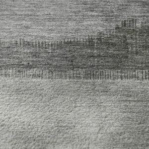 HomeRoots 10' X 14' Striped Lavender & Gray Area Rug - UV Protected, Washable, Durable for Family Living Spaces 706837