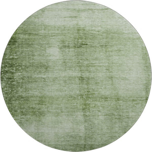HomeRoots 8' X 10' Artichoke Green & Beige Washable Area Rug - Durable, UV-Protected, Modern Design for Homes 706847