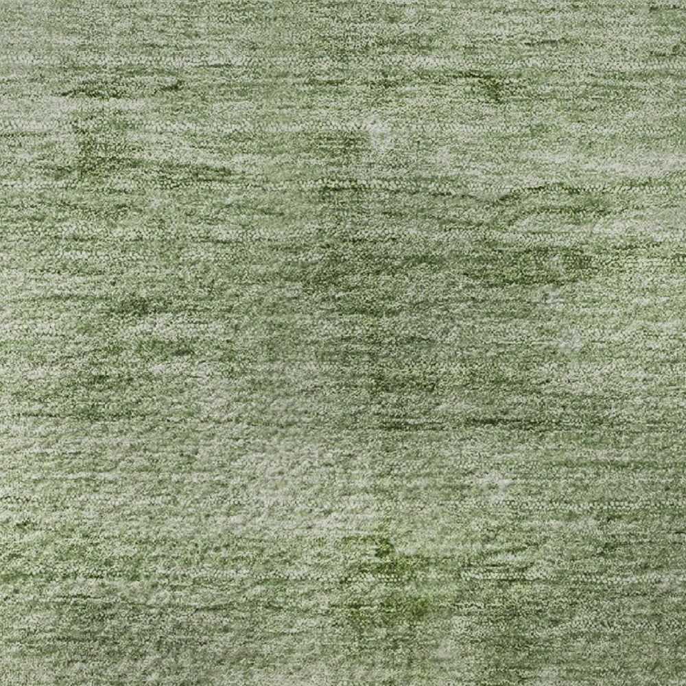 HomeRoots 9' X 12' Artichoke Green Abstract Washable Area Rug - Durable, Stain Resistant & UV Protected Design 706848