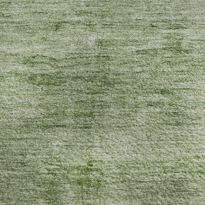 HomeRoots 9' X 12' Artichoke Green Abstract Washable Area Rug - Durable, Stain Resistant & UV Protected Design 706848