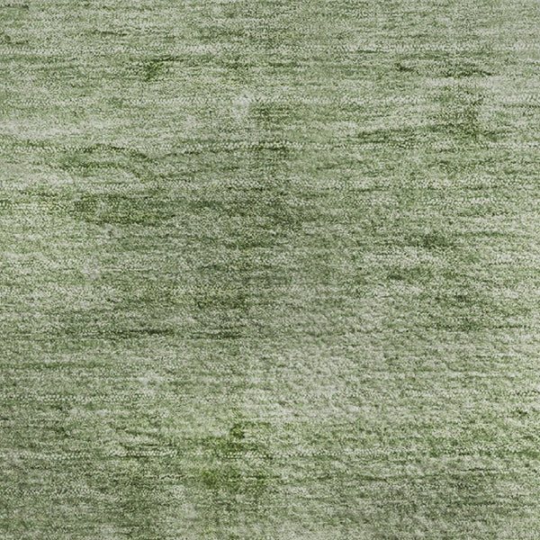 HomeRoots 9' X 12' Artichoke Green Abstract Washable Area Rug - Durable, Stain Resistant & UV Protected Design 706848