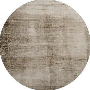 HomeRoots 8' X 10' Beige And Brown Abstract Area Rug – Durable, Washable, UV Protected, Non-Slip for Busy Homes! 706853