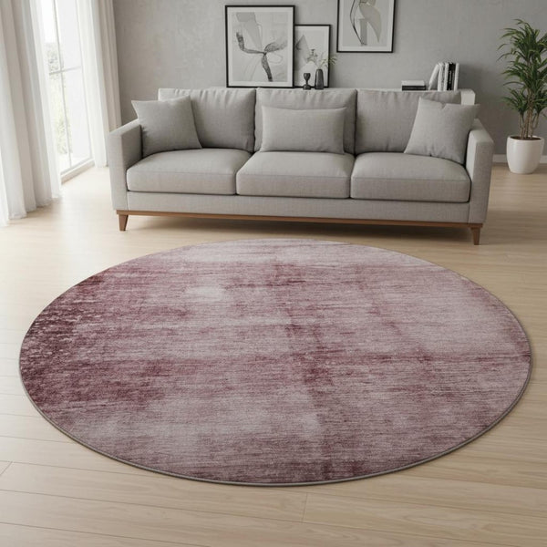 HomeRoots 8' X 10' Blush & Pink Abstract Washable Area Rug – UV Resistant, Soft, Durable, Perfect for Living Spaces 706859