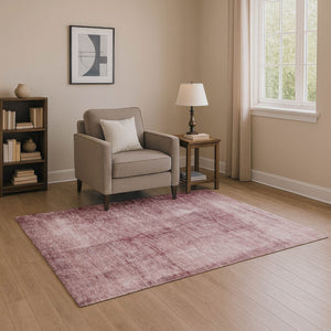 HomeRoots 10' X 14' Blush and Pink Abstract Area Rug - Washable, UV Protected, Modern Design for Any Space 706861