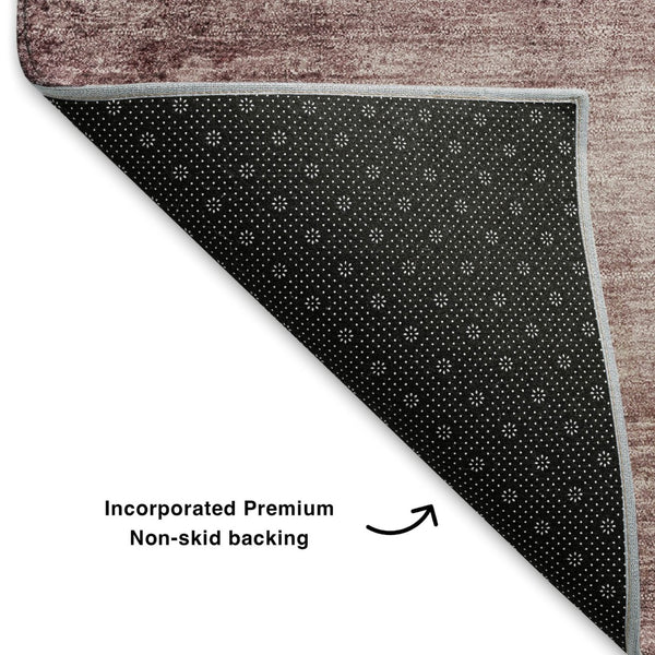 HomeRoots 10' X 14' Blush and Pink Abstract Area Rug - Washable, UV Protected, Modern Design for Any Space 706861