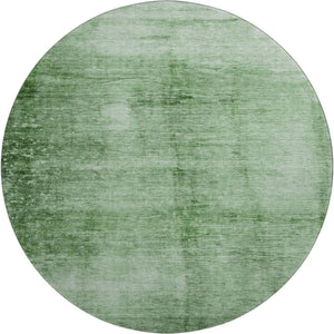 HomeRoots 8' X 10' Green and Beige Abstract Washable Area Rug - Durable, UV-Protected, Stain-Resistant Design! 706871