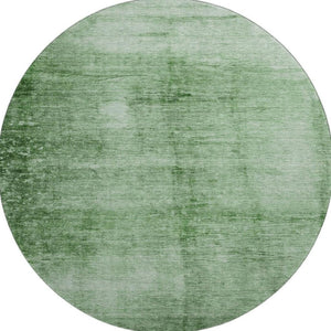 HomeRoots 8' X 10' Green and Beige Abstract Washable Area Rug - Durable, UV-Protected, Stain-Resistant Design! 706871