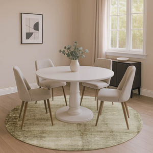 HomeRoots 8' X 10' Khaki & Beige Abstract Area Rug - Washable, Stain Resistant, UV Protected for Busy Homes 706877