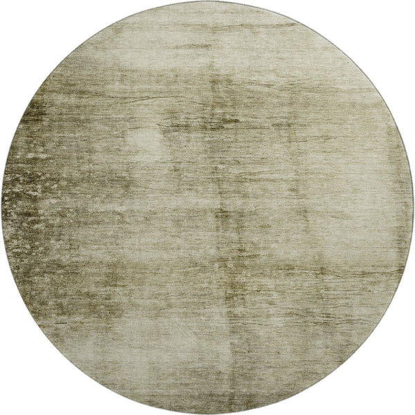 HomeRoots 8' X 10' Khaki & Beige Abstract Area Rug - Washable, Stain Resistant, UV Protected for Busy Homes 706877