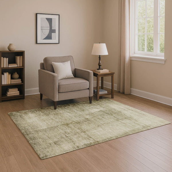 HomeRoots 10' X 14' Khaki and Beige Abstract Area Rug - Washable, UV Protected, Stain Resistant & Durable Design 706879