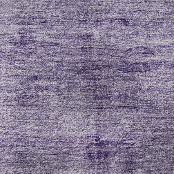 HomeRoots 8' Purple & Lavender Abstract Round Rug - Washable, UV-Protected, Stain-Resistant, Non-Slip Design! 706882