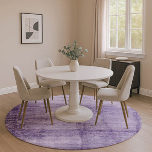 HomeRoots 8' X 10' Washable Purple and Lavender Abstract Area Rug with UV Protection for High-Traffic Spaces 706883