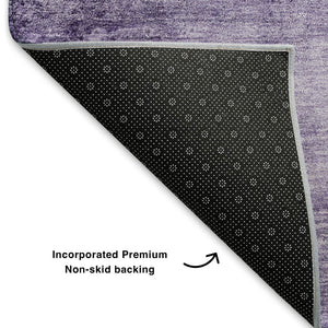 HomeRoots 10' X 14' Purple & Lavender Abstract Area Rug - Washable, UV Protected, Ideal for Busy Homes! 706885