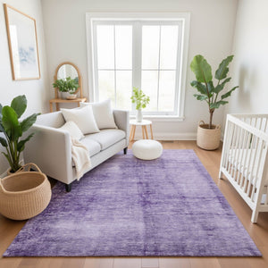 HomeRoots 10' X 14' Purple & Lavender Abstract Area Rug - Washable, UV Protected, Ideal for Busy Homes! 706885