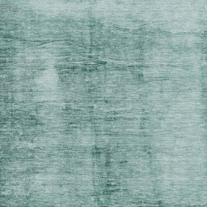 HomeRoots 5' X 8' Teal and Aqua Abstract Washable Area Rug - Modern Design with UV Protection & Easy Care 706887