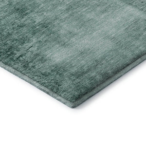 HomeRoots 8' X 10' Vibrant Teal & Aqua Abstract Washable Area Rug with UV Protection for Modern Spaces 706889