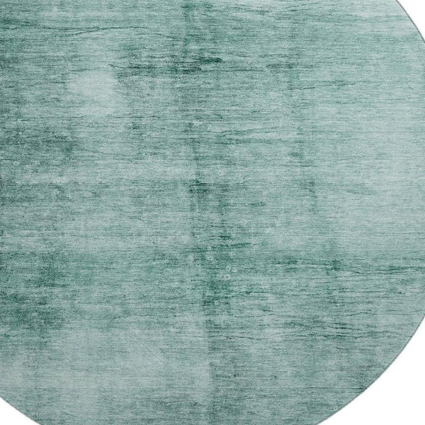HomeRoots 8' X 10' Vibrant Teal & Aqua Abstract Washable Area Rug with UV Protection for Modern Spaces 706889