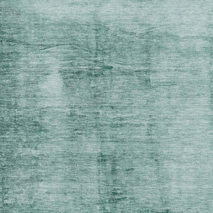 HomeRoots 10' Teal and Aqua Abstract Area Rug - Washable, UV Protected, Stain Resistant for High-Traffic Spaces 706891
