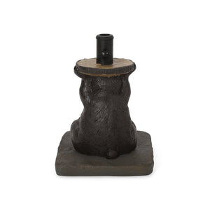 English Elm Christopher Knight Home® - BEAR Umbrella Base Dark Brown Concrete Resin Finish, Handcrafted Lightweight Design, No Assembly Needed 67766.00DBRN