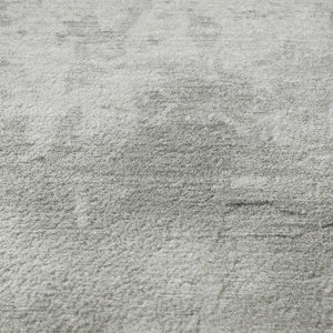 HomeRoots 5' Artichoke Green & Gray Abstract Washable Area Rug - Durable, Stain Resistant, UV Protected Design 706893