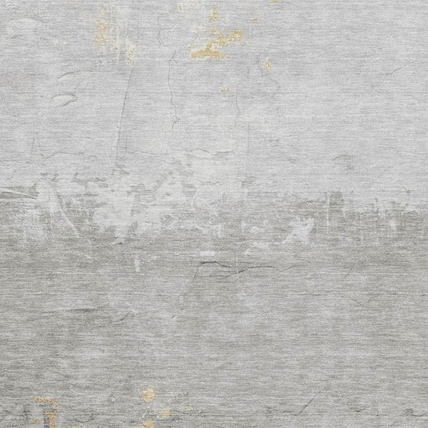 HomeRoots 5' X 8' Washable Gold and Gray Abstract Area Rug with UV Protection - Stylish, Durable, Kid-Friendly 706899