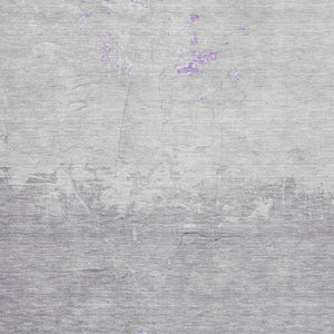 HomeRoots 5' X 8' Stylish Purple and Gray Abstract Washable Area Rug with UV Protection for Busy Homes 706905