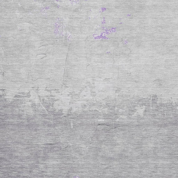 HomeRoots 5' X 8' Stylish Purple and Gray Abstract Washable Area Rug with UV Protection for Busy Homes 706905