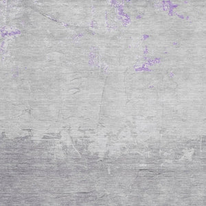 HomeRoots 9' X 12' Purple and Gray Abstract Area Rug - Stylish, Washable, UV Protected, Pet-Friendly Design 706908