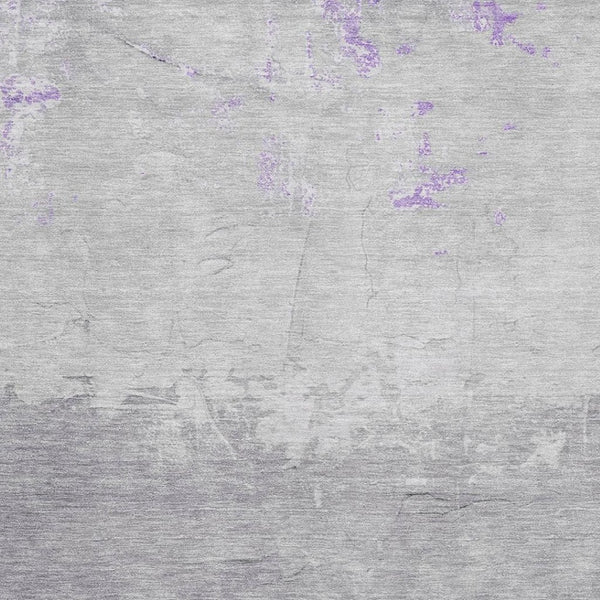 HomeRoots 9' X 12' Purple and Gray Abstract Area Rug - Stylish, Washable, UV Protected, Pet-Friendly Design 706908