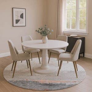 HomeRoots 8' X 10' Salmon & Gray Abstract Area Rug - Washable, UV Protected, Ideal for Family Spaces & More! 706913