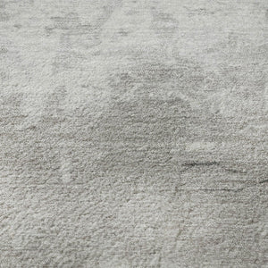 HomeRoots 8' X 10' Salmon & Gray Abstract Area Rug - Washable, UV Protected, Ideal for Family Spaces & More! 706913