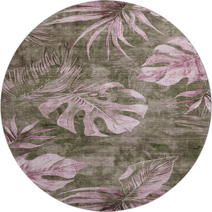 HomeRoots 8' X 10' Floral Washable Area Rug - Durable, UV-Protected, Stain-Resistant, Perfect for Homes with Kids! 706943