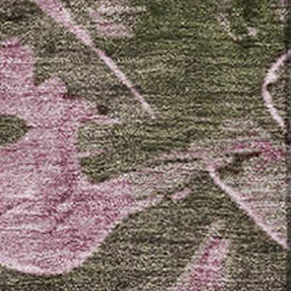 HomeRoots 9' X 12' Washable Brown and Pink Floral Area Rug with UV Protection for Stylish, Durable Living Spaces 706944