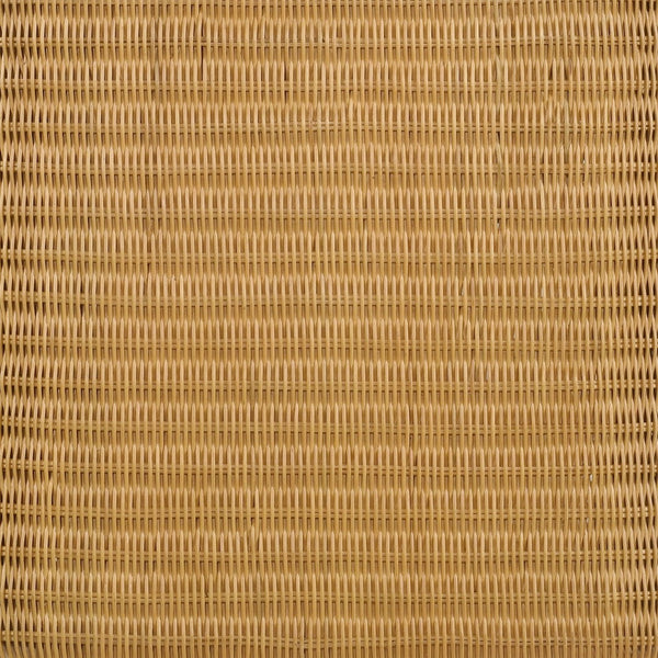 English Elm Gage Woven Rattan Square End Table with Metal Base for Boho Living Spaces B062P440459