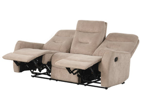 English Elm Paterson Microsuede Velvet Reclining Sofa with Console and Cup Holders for Media Rooms B078P497900