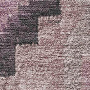 HomeRoots 8' Blush and Gray Ikat Washable Round Rug – Durable, UV-Protected Design for High-Traffic Homes 707212