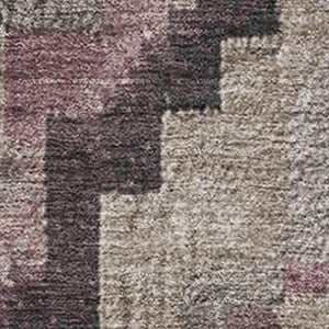 HomeRoots 9' X 12' Taupe and Charcoal Ikat Washable Area Rug - UV Protected, Stain Resistant, Perfect for Homes 707250