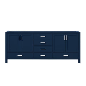 English Elm Navy Double Bath Vanity 80" W x 22" D – Solid Wood Frame, Fully Assembled, Soft-Close Drawers, Ample Storage B2731P258955