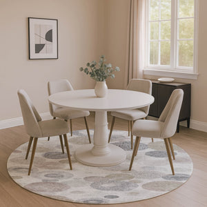 HomeRoots 8' X 10' Stylish Taupe Gray & Ivory Geometric Washable Area Rug with UV Protection & Comfort 707345