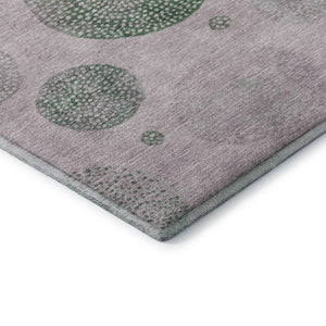 HomeRoots 10' Blush Green & Pink Geometric Washable Area Rug - UV Protected, Durable & Perfect for Homes 707365