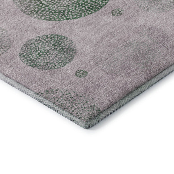 HomeRoots 10' Blush Green & Pink Geometric Washable Area Rug - UV Protected, Durable & Perfect for Homes 707365