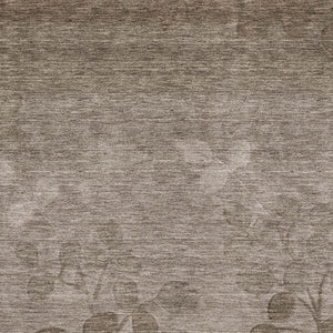 HomeRoots 8' Washable Taupe and Beige Floral Round Rug with UV Protection – Durable, Stain-Resistant, Non-Slip Design 707524