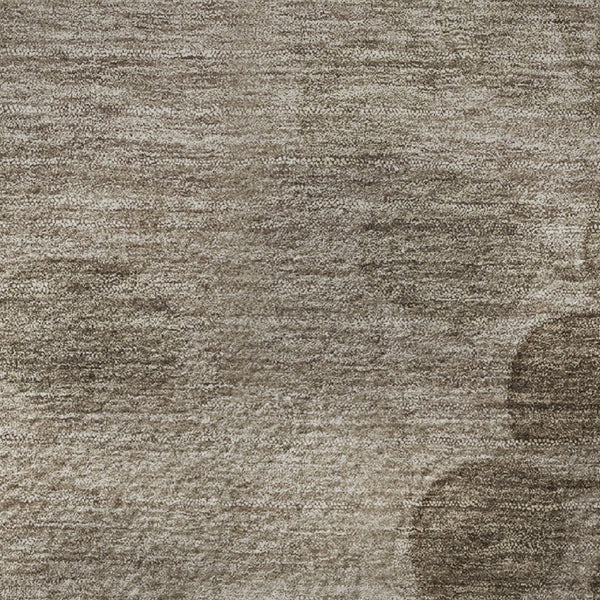 HomeRoots 10' X 14' Floral Washable Area Rug in Taupe and Beige - Durable, UV-Protected for Busy Homes! 707527